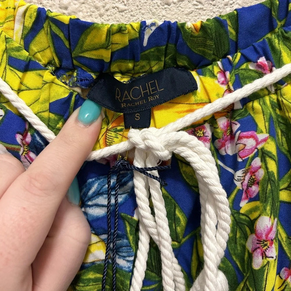 RACHEL Rachel Roy Starfruit Floral Print Tiered Maxi Skirt with Rope Belt NWT S - Picture 3 of 6